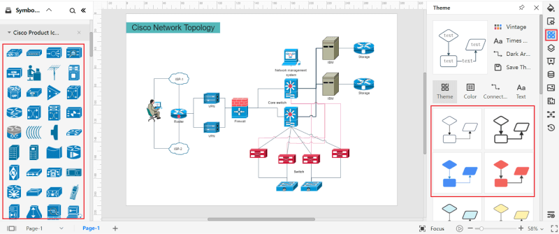 How To Create a CISCO Network Diagram | EdrawMax Online