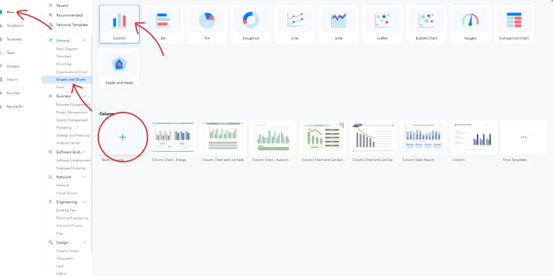 How to Create a Clustered Column Chart Online