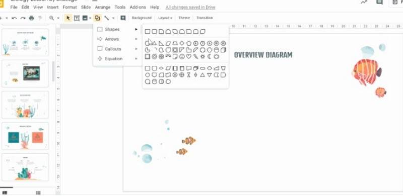 how to make a concept map on Google Docs