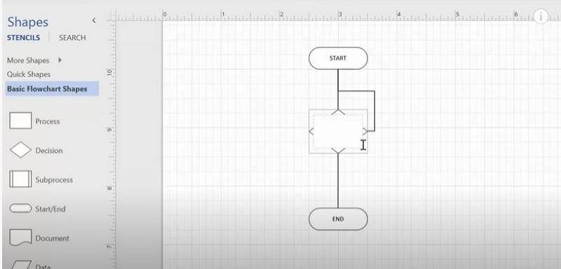 how to make a flowchart in Visio