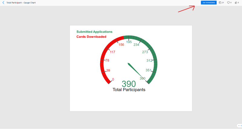 How to Create a Gauge Chart - choose template