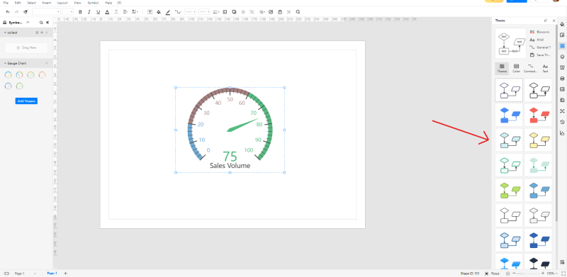 How to Create a Gauge Chart - customize themes