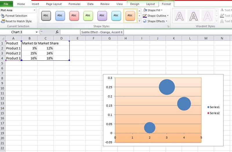 how to make a matrix in Excel