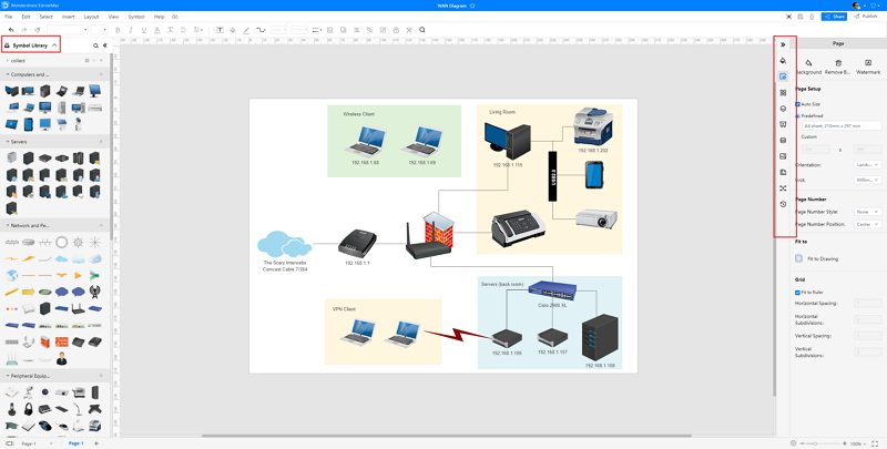 network diagram template word