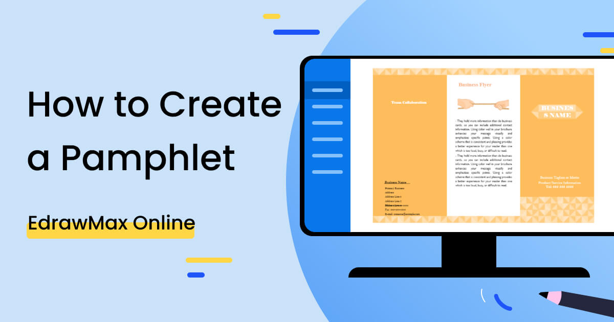 How to Create a Pamphlet EdrawMax Online