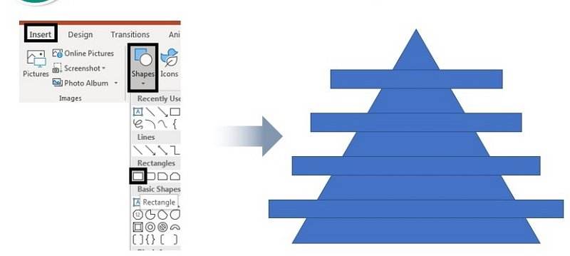 how to make a pyramid diagram in PowerPoint