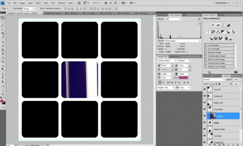 how to make a storyboard in Photoshop