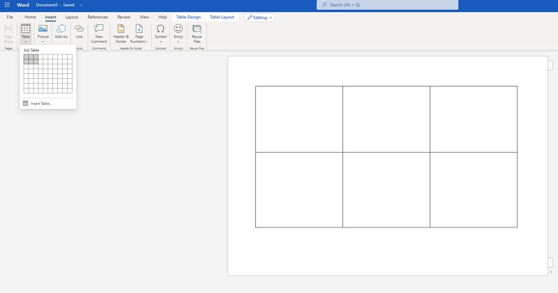 how to create storyboard in word