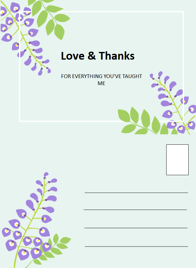 powerpoint thank you card template