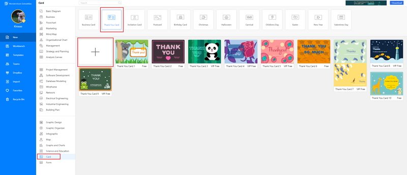 How to Make A Thank You Card in EdrawMax