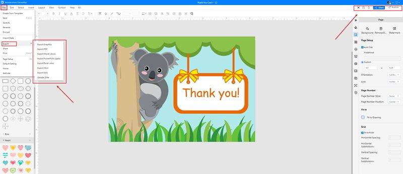 How to Make A Thank You Card in EdrawMax