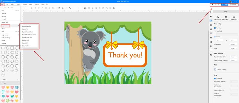 how-to-create-a-thank-you-card-in-word-edrawmax-online