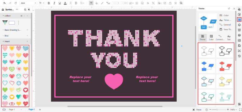 How to Create a Thank You Card - Customize your card