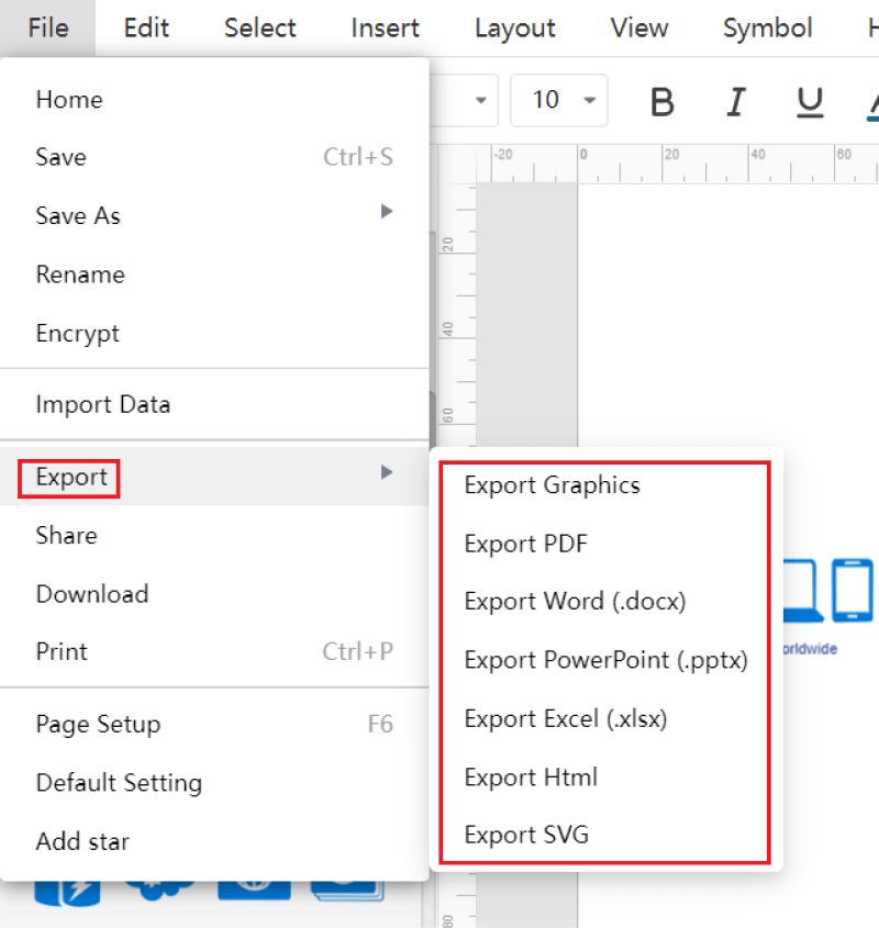 How to create azure architecture diagram - Export