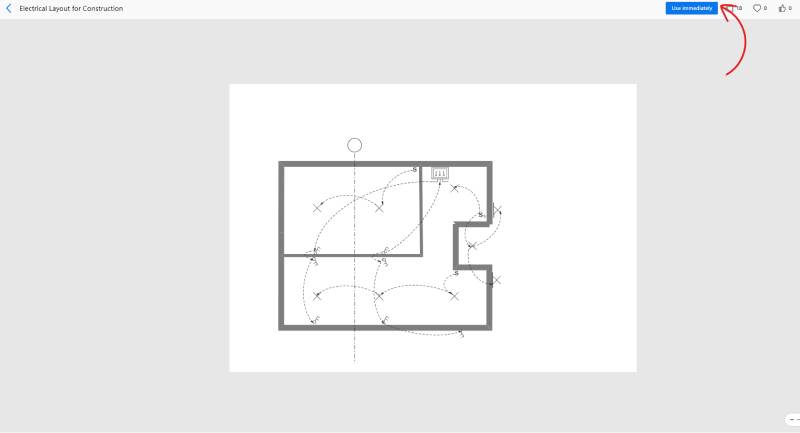 How to Create an Electrical Floor Plan - choose template