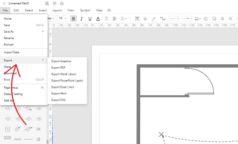 How to Create an Electrical Floor Plan - save and export