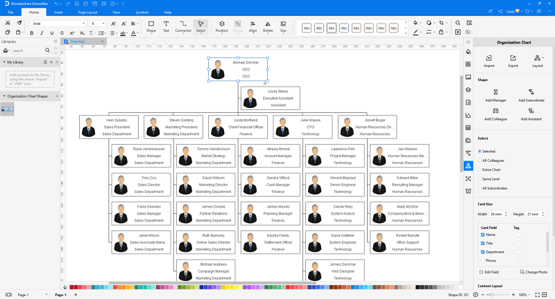 How to Make A org chart from Excel