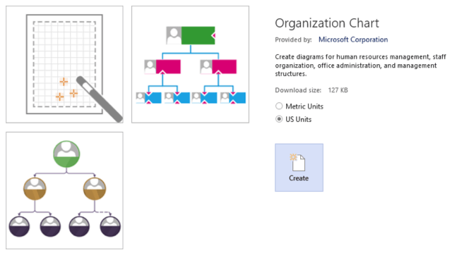 how to make a org chart in Visio