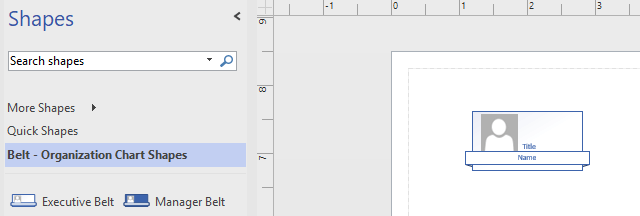 how to make a org chart in Visio