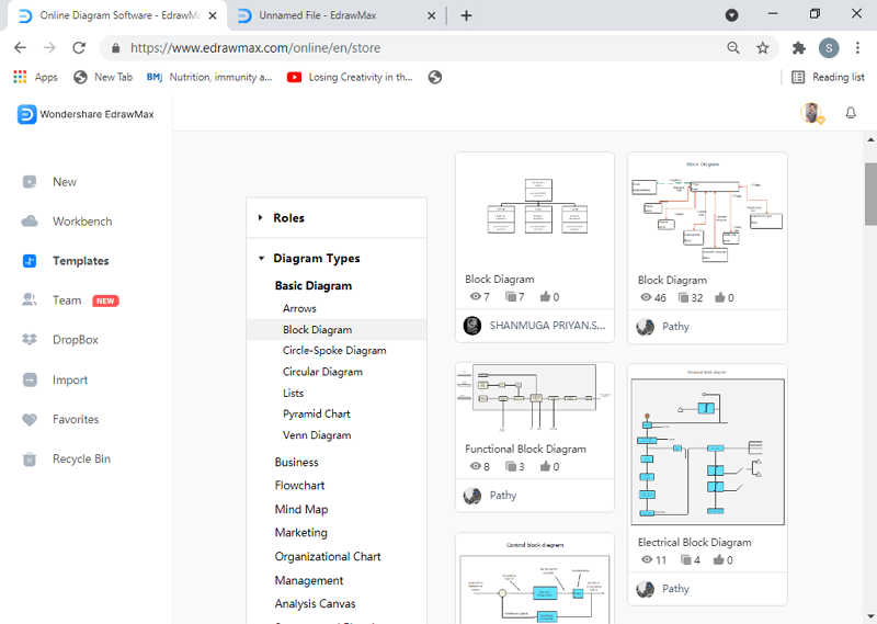 how to make a block diagram online