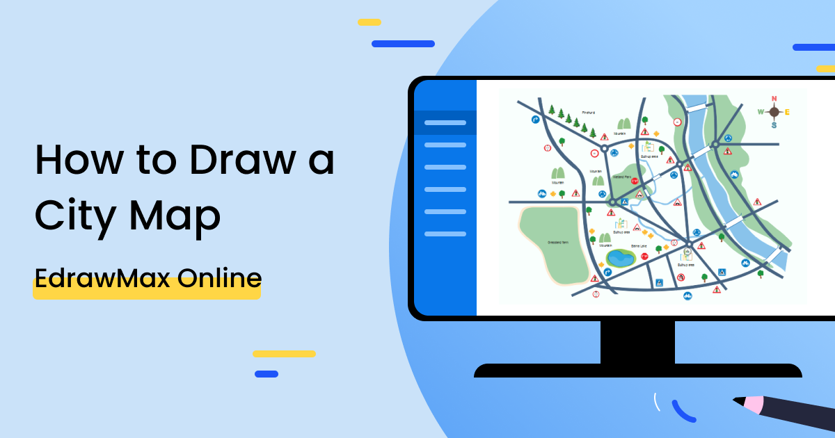 How to Draw a City Map EdrawMax Online