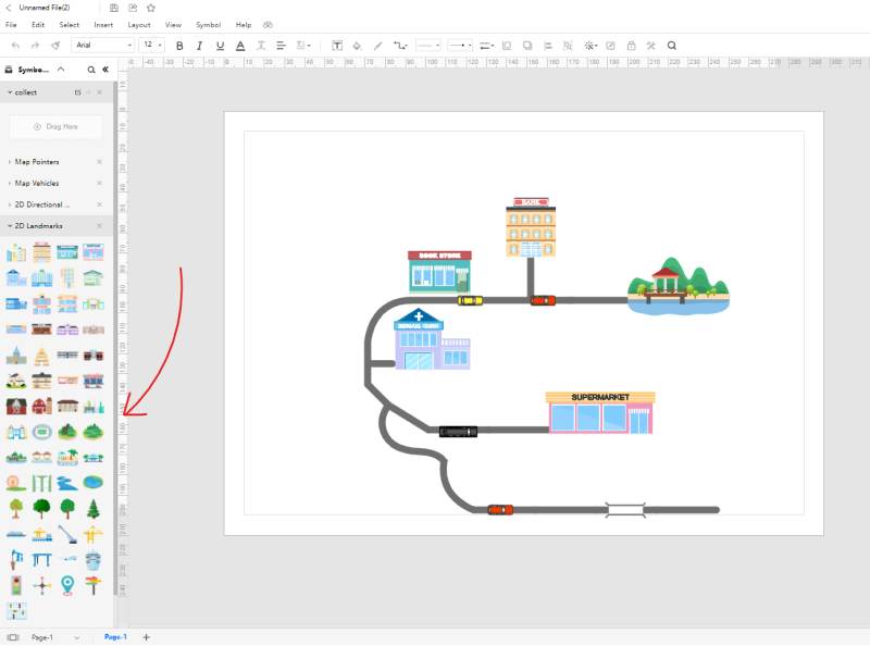 How to Draw a City Map EdrawMax Online