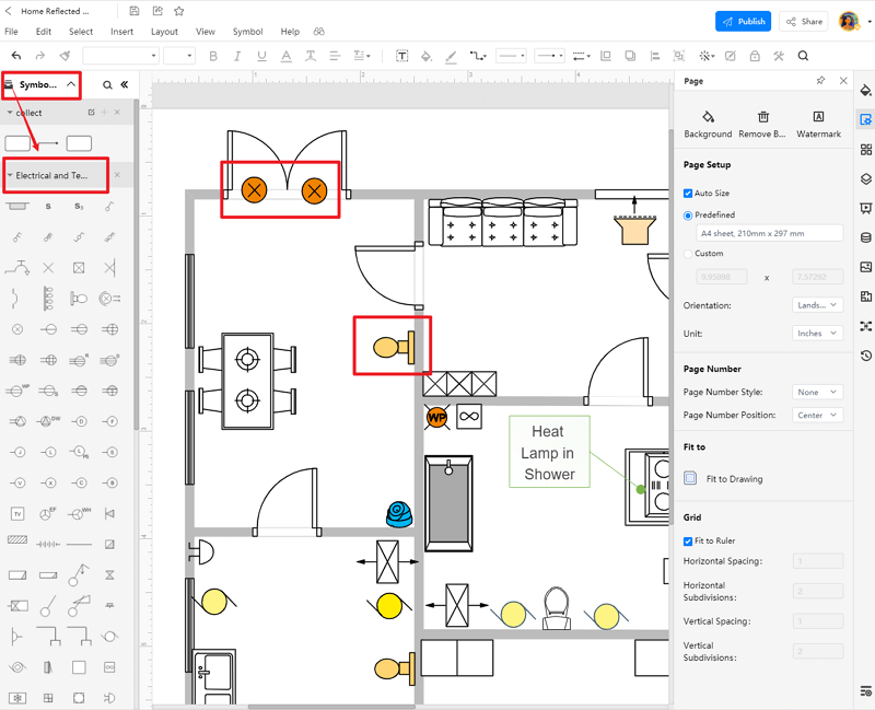 How to Draw a Reflected Ceiling Plan A Stepwise Tutorial EdrawMax Online