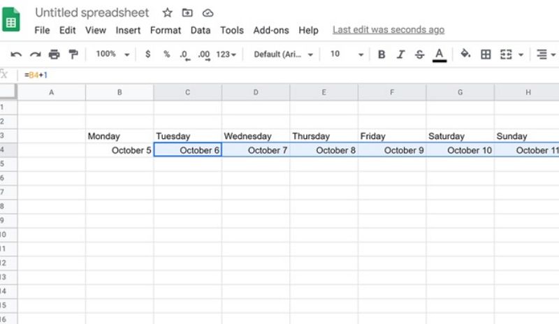 how to make a calendar in Google sheets