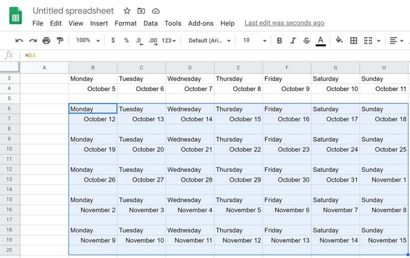 Insert Calendar In Google Sheets