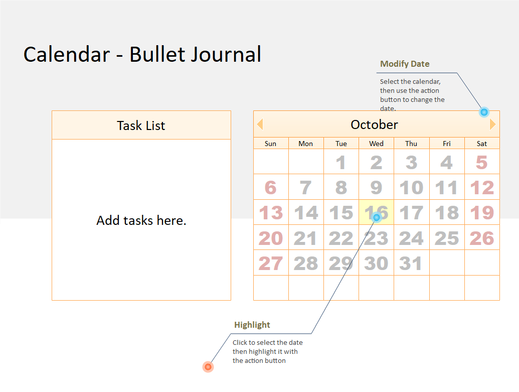 Online Calendar Template