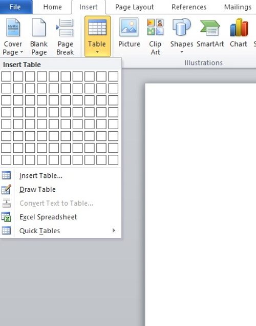 how to make a calendar in Word