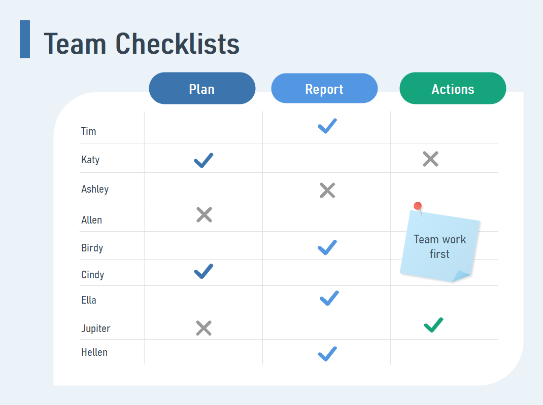 Checklist Template Word