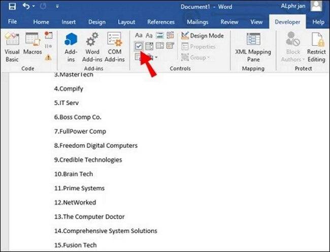 How To Do A Checklist In Word