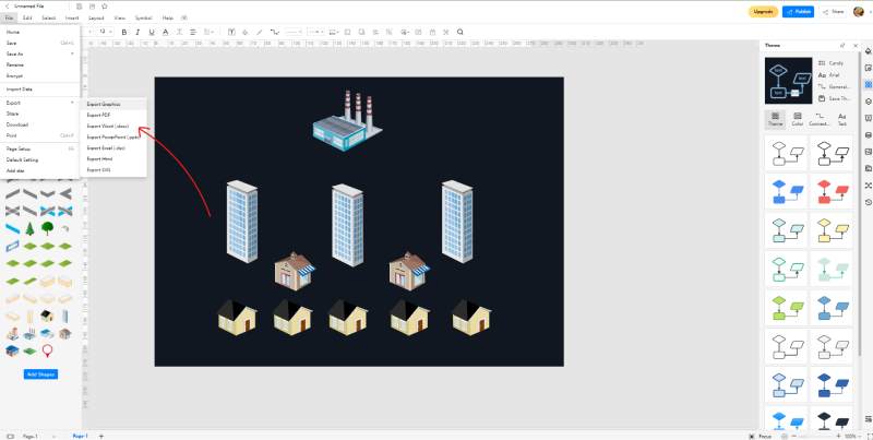 How to Create an Isometric Map - save and export