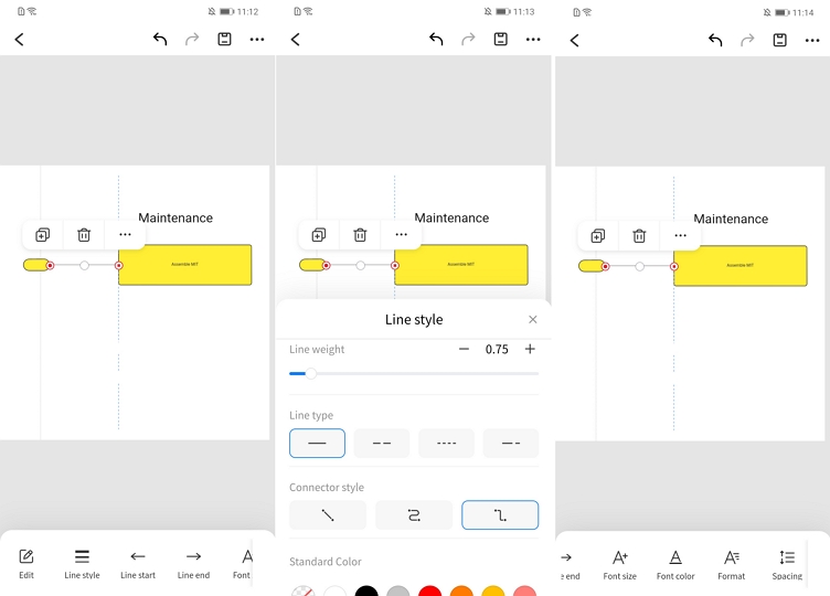 edrawmax app edit connector