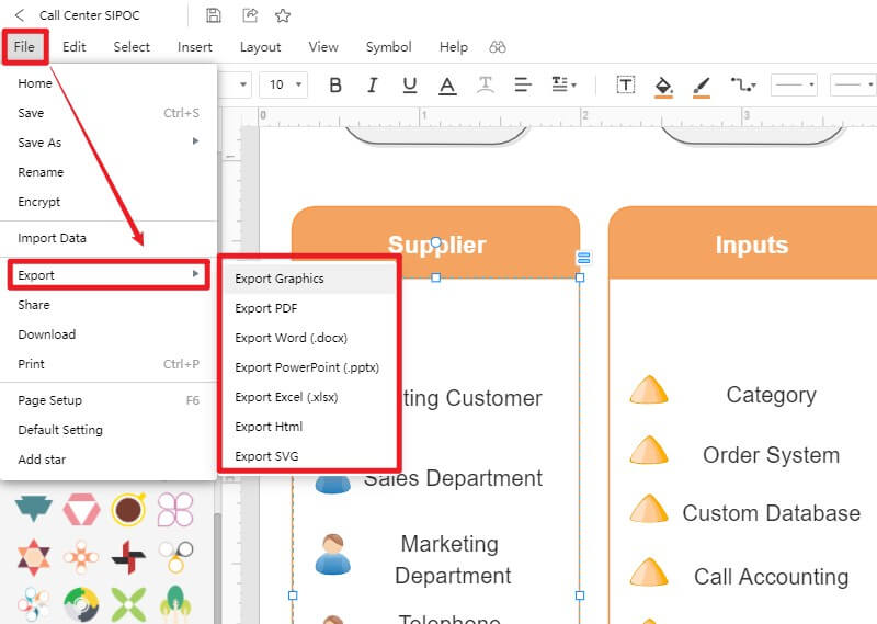 How to Create SIPOC Diagrams with EdrawMax Online