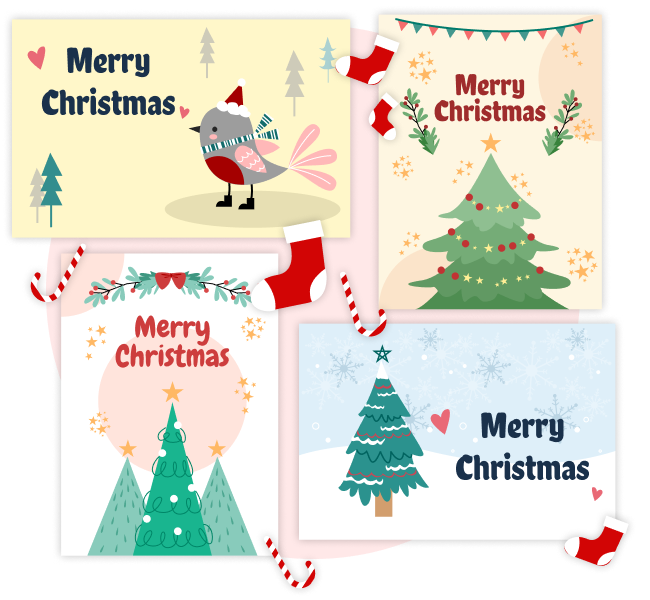 plantillas de tarjetas de navidad gratis