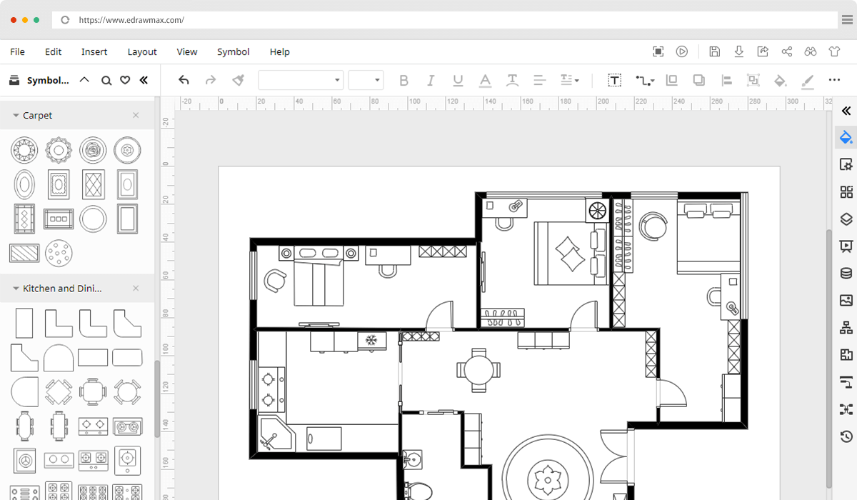 Floor Plan Drawing Tool - Tutorial Pics