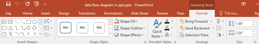 Format tab in PowerPoint