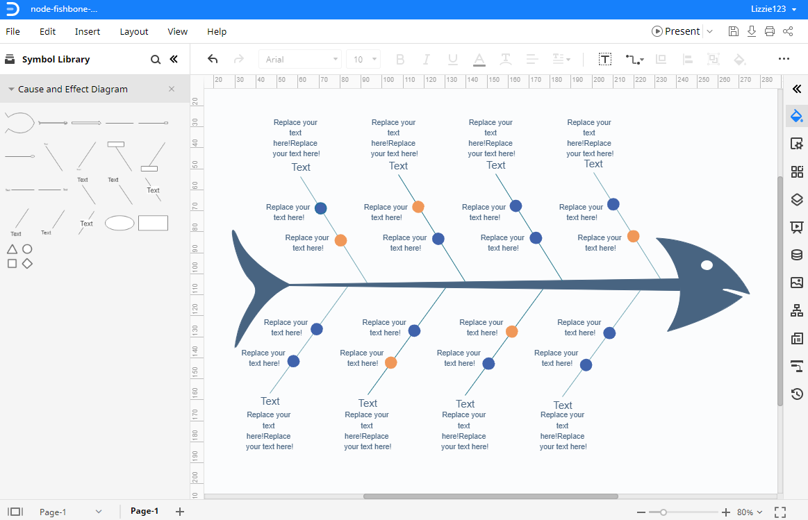 Fishbone Excel Template