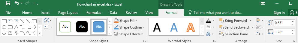 pestaña Formato en Excel