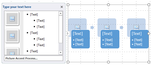 add text on the SmartArt graphic in PowerPoint