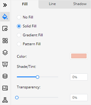 Fill pane in EdrawMax