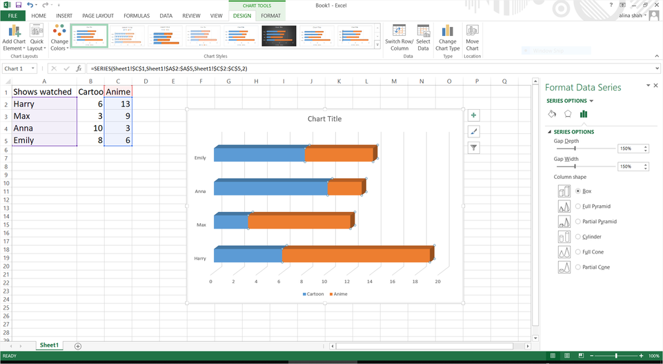 customize bar chart