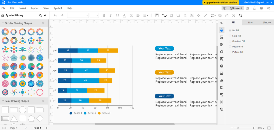 open bar chart template