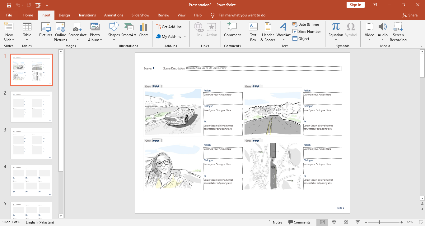Free Storyboard Template Powerpoint PRINTABLE TEMPLATES