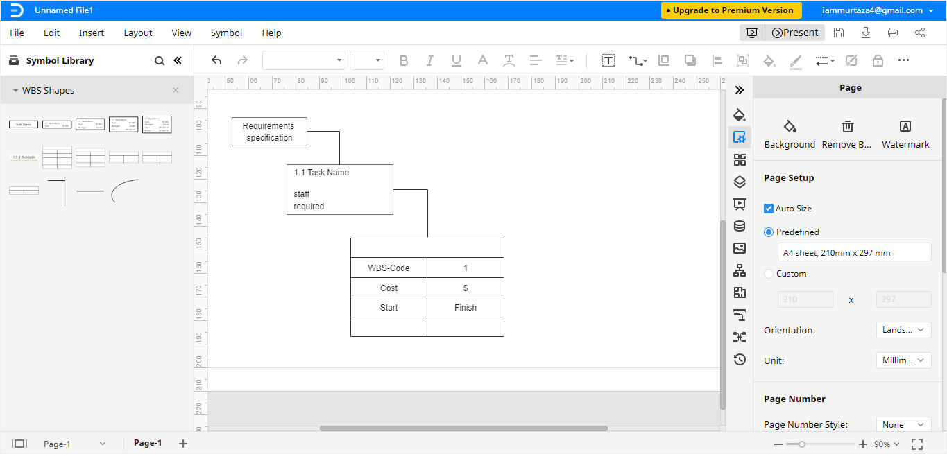 how to create a work breakdown structure wbs in excel edrawmax online weekly schedule