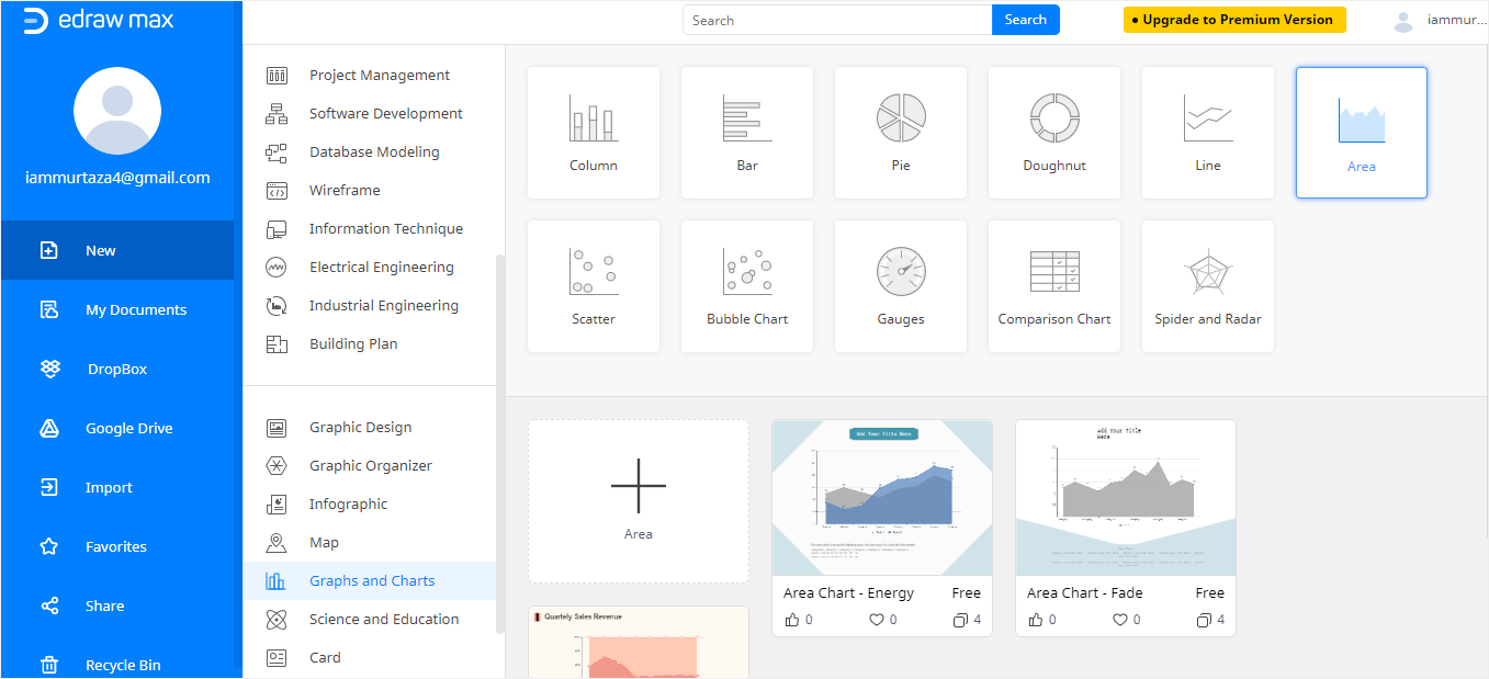 edrawmax diagramme de zone