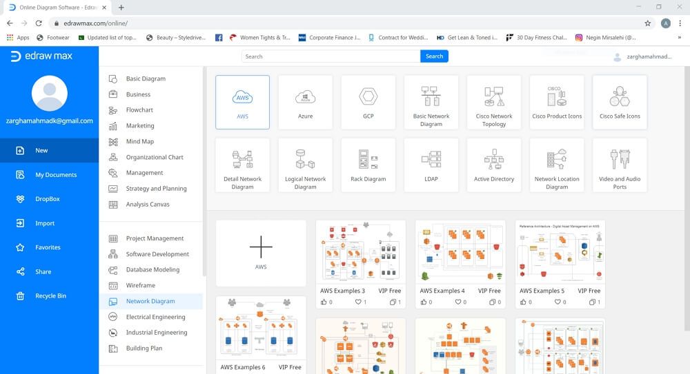 edraw aws templates