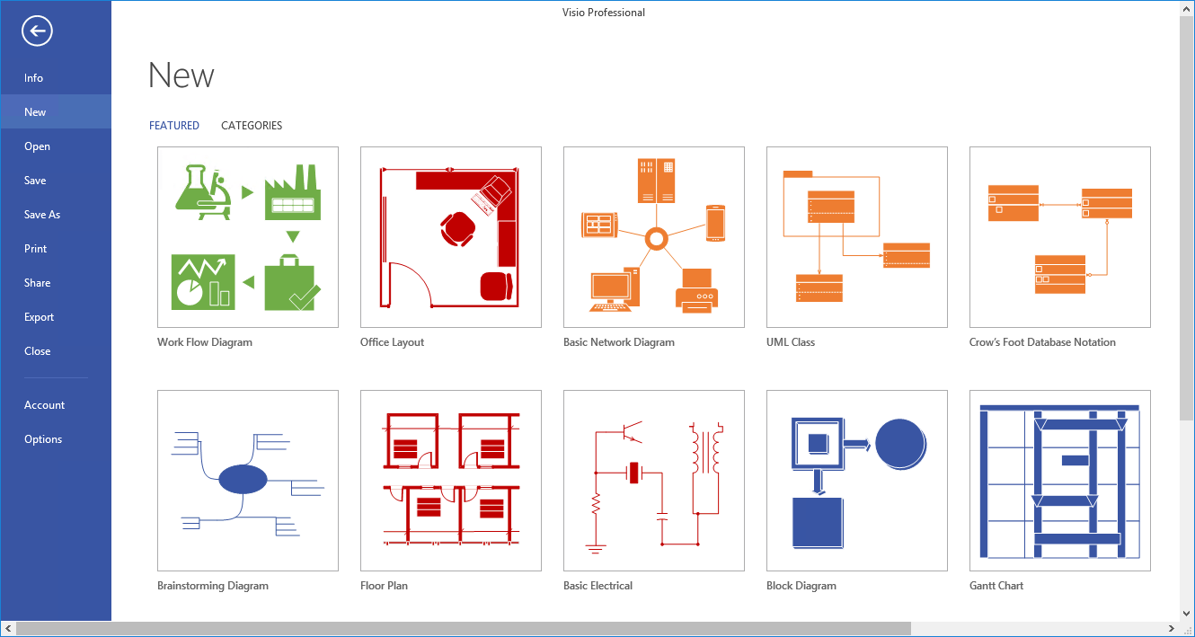 visio template gallery